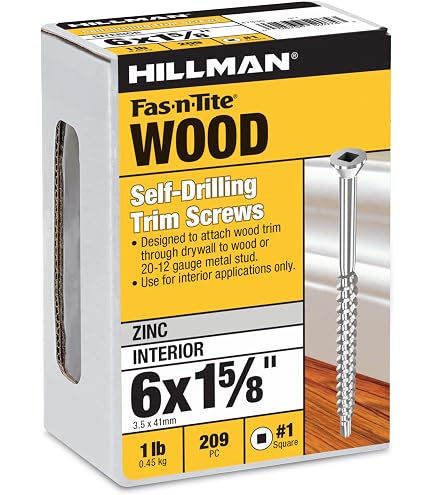 Amazon.com: The Hillman Group 47331 6 x 2-1/4-Inch Trim Screw Self